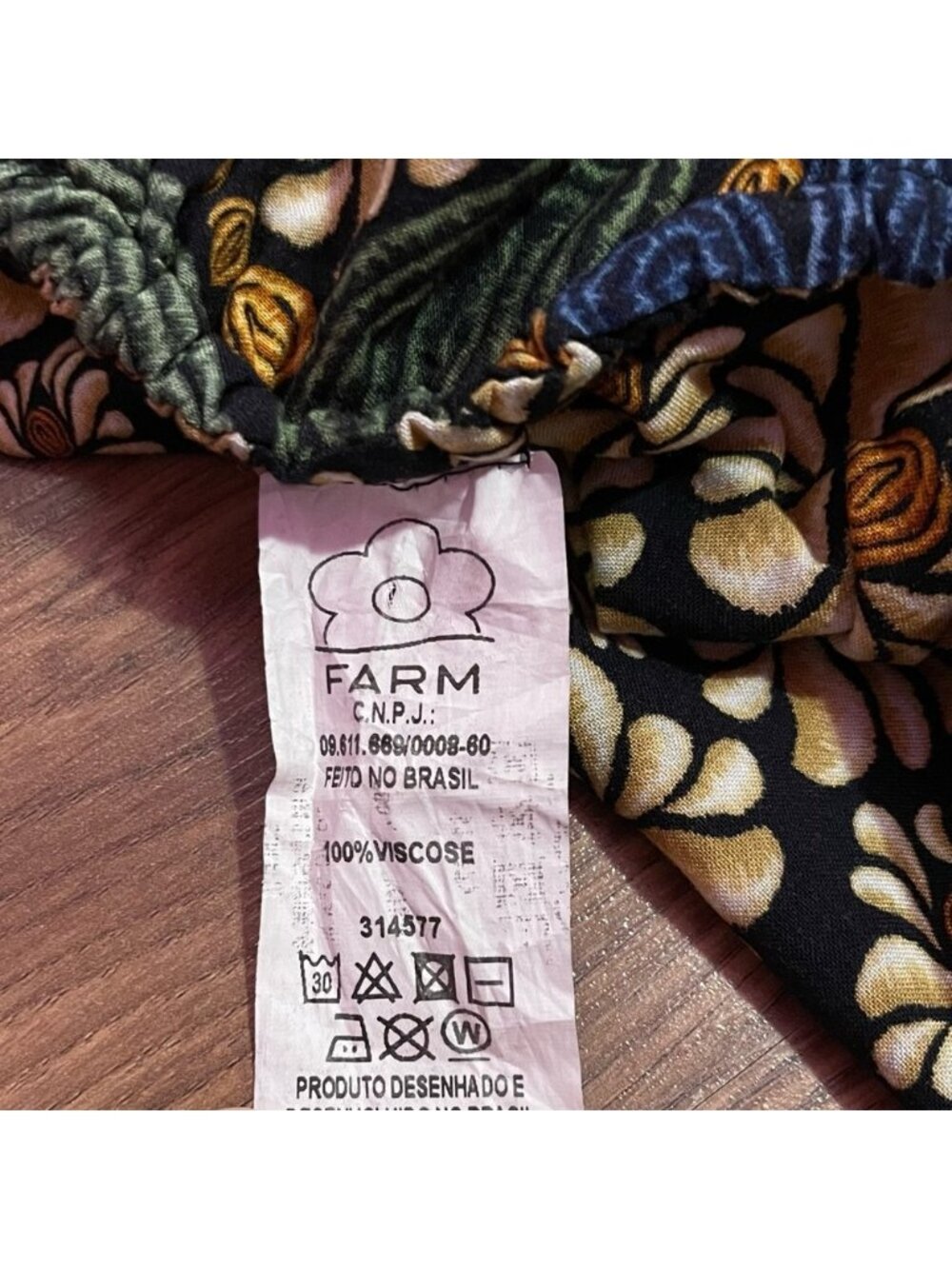 FARM Rio Reversible Crop Top Floral Women’s Small Bem Me‎ Quer - Picture 13 of 14